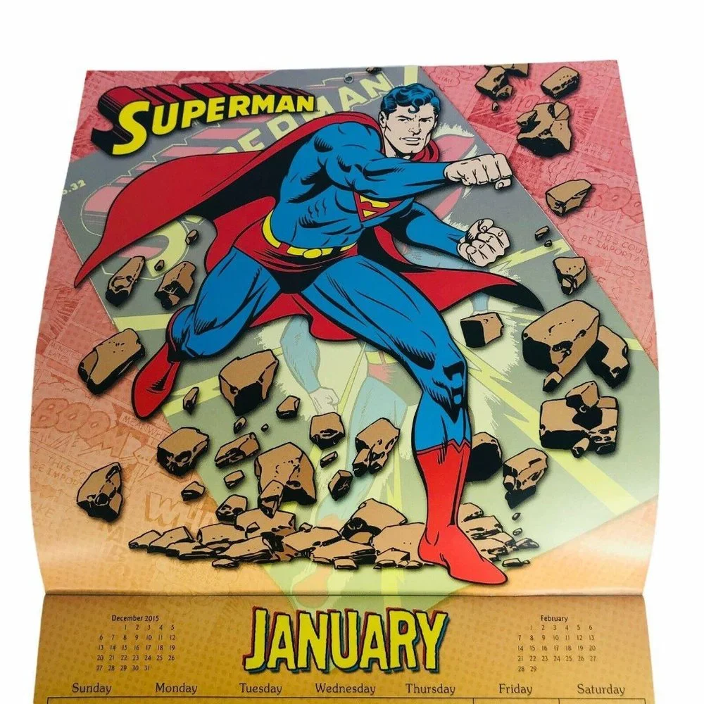 New‎ 2016 DC Comics Originals Wall Calendar Square